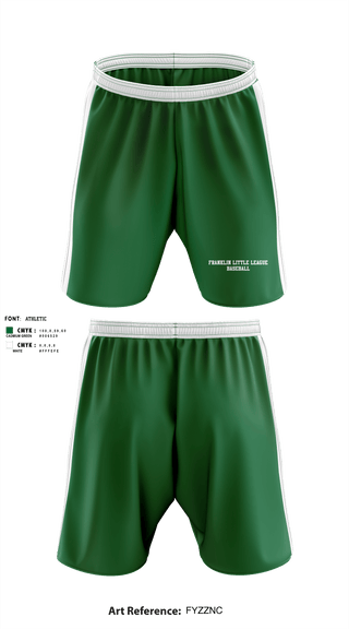 Athletic Shorts With Pockets, Franklin Little League Baseball, Baseball, Teamtime, Team time, sublimation, custom sports apparel, team uniforms, spirit wear, spiritwear, sports uniforms, custom shirts, team store, custom team store, fundraiser sports, apparel fundraiser