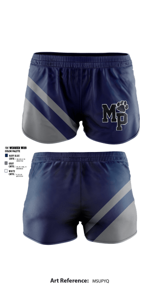 Women's Shorts, Moss Point High School, Spirit Store, Teamtime, Team time, sublimation, custom sports apparel, team uniforms, spirit wear, spiritwear, sports uniforms, custom shirts, team store, custom team store, fundraiser sports, apparel fundraiser
