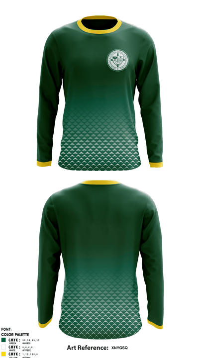 Covington Latin School 69151478 Long Sleeve Performance Shirt - 1