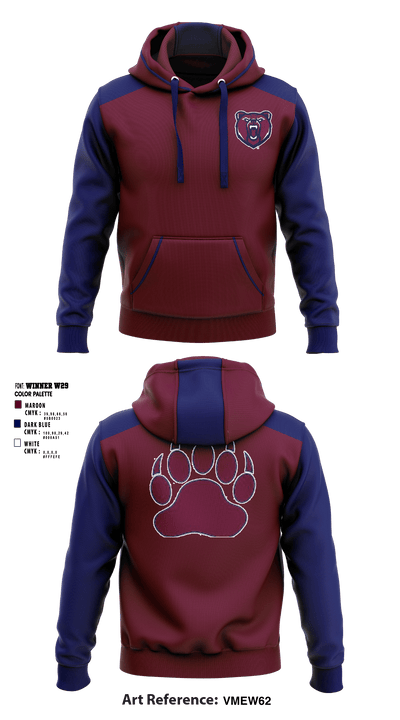 Berkley High School Cheer 2876422 Hoodie - 1