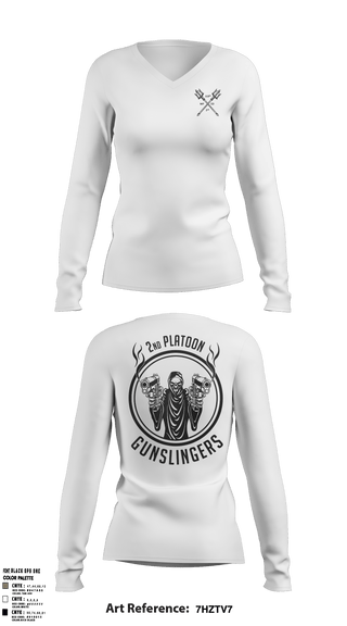 Women's Long Sleeve Vneck Shirt, , Army, Teamtime, Team time, sublimation, custom sports apparel, team uniforms, spirit wear, spiritwear, sports uniforms, custom shirts, team store, custom team store, fundraiser sports, apparel fundraiser