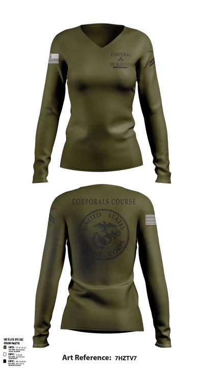 TBS 82030649 Women's Long Sleeve V-neck Shirt - 1