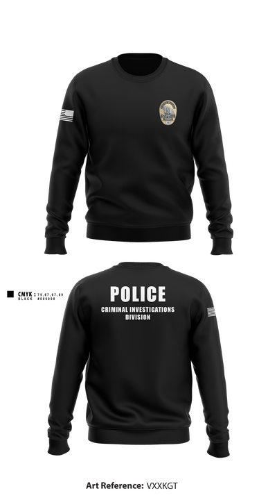 POLICE CRIMINAL INVESTIGATIONS DIVISION 56633419 Crew Neck Sweatshirt - 3
