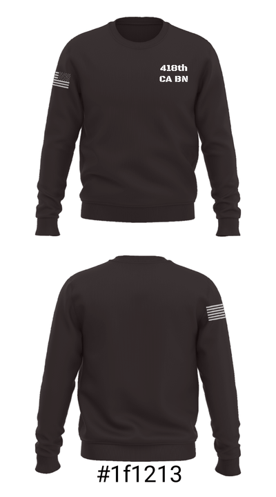 418th CA BN 32787115 Crew Neck Sweatshirt - 7