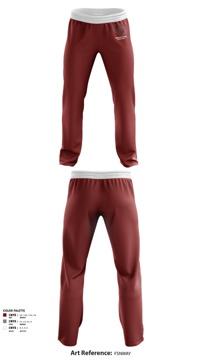 Charles D Owen High School Basketball 18925506 Sweatpants - 1