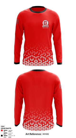 Long Sleeve Rash Guard Shirt, Glenwood High School Wrestling, Wrestling, Teamtime, Team time, sublimation, custom sports apparel, team uniforms, spirit wear, spiritwear, sports uniforms, custom shirts, team store, custom team store, fundraiser sports, apparel fundraiser