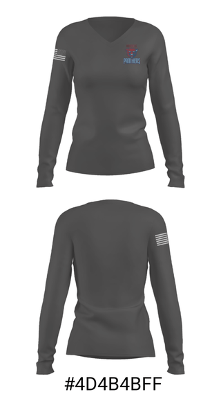 Women's Long Sleeve Vneck Shirt, Wallis Annenberg High School, Spirit Store, Teamtime, Team time, sublimation, custom sports apparel, team uniforms, spirit wear, spiritwear, sports uniforms, custom shirts, team store, custom team store, fundraiser sports, apparel fundraiser