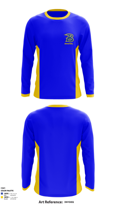 Bonduel Youth Softball League 22083727 Long Sleeve Performance Shirt - 1