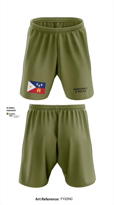 Precinct 2 Delta 41159276 Athletic Shorts With Pockets - 2