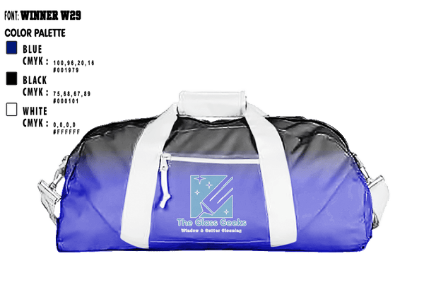 Duffle Bag, The Glass Geeks, , Teamtime, Team time, sublimation, custom sports apparel, team uniforms, spirit wear, spiritwear, sports uniforms, custom shirts, team store, custom team store, fundraiser sports, apparel fundraiser