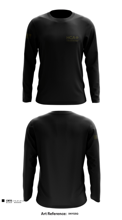 HCA HEALTHCARE 97224522 Long Sleeve Performance Shirt - 4