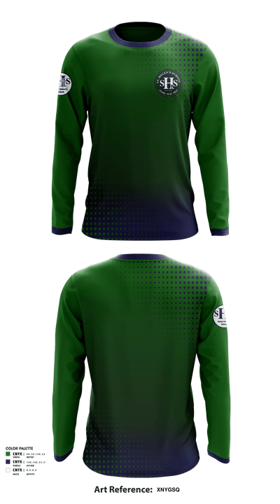 St Helens School 53240822 Long Sleeve Performance Shirt - 1