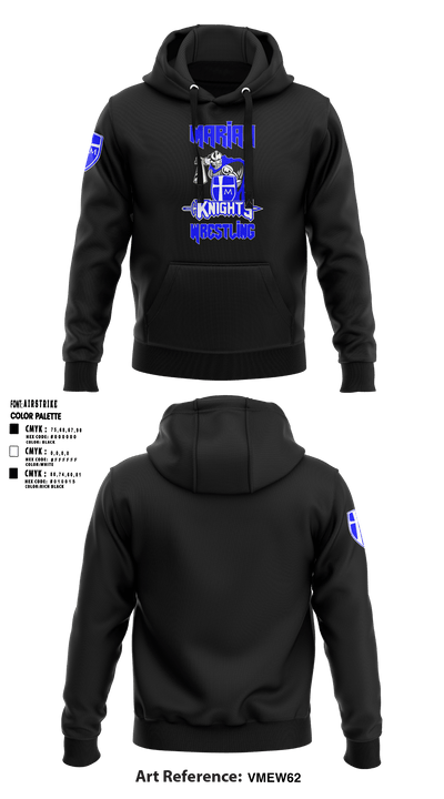 Marian High School Wrestling 1916456 Hoodie - 44
