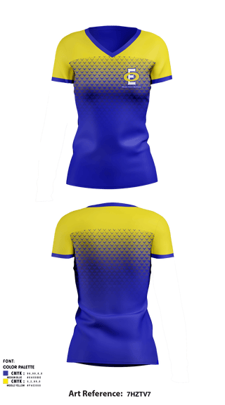 Women's Short Sleeve Vneck Shirt, Oran High School, Spirit Store, Teamtime, Team time, sublimation, custom sports apparel, team uniforms, spirit wear, spiritwear, sports uniforms, custom shirts, team store, custom team store, fundraiser sports, apparel fundraiser