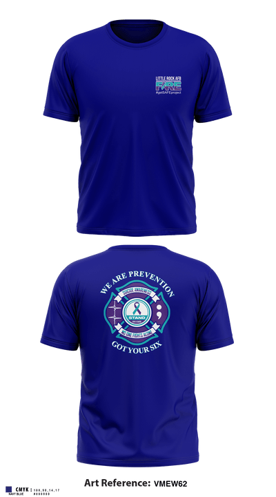 LITTLE ROCK AFB - FIRE 45184704 Short Sleeve Performance Shirt - 5