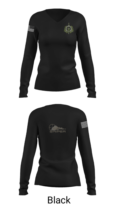 Sniper 66668085 Women's Long Sleeve V-neck Shirt - 39