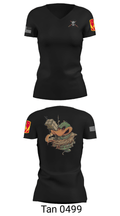 D 4-3 ADA 71951735 Women's Short Sleeve V-neck Shirt - 21