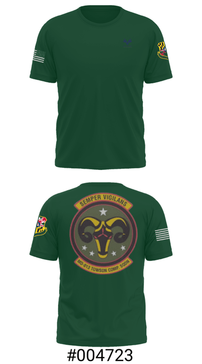 Towson Composite Squadron 17976164 Short Sleeve Performance Shirt - 31