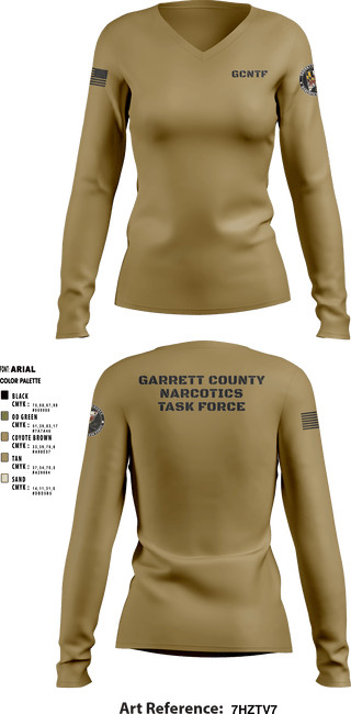 Women's Long Sleeve Vneck Shirt, , Police, Teamtime, Team time, sublimation, custom sports apparel, team uniforms, spirit wear, spiritwear, sports uniforms, custom shirts, team store, custom team store, fundraiser sports, apparel fundraiser