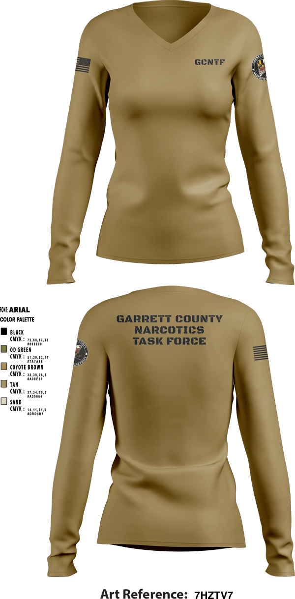 Women's Long Sleeve Vneck Shirt, , Police, Teamtime, Team time, sublimation, custom sports apparel, team uniforms, spirit wear, spiritwear, sports uniforms, custom shirts, team store, custom team store, fundraiser sports, apparel fundraiser