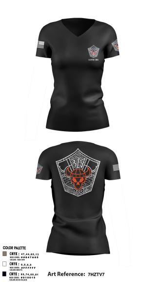 Women's Short Sleeve Vneck Shirt, 329TH CWC, Army, Teamtime, Team time, sublimation, custom sports apparel, team uniforms, spirit wear, spiritwear, sports uniforms, custom shirts, team store, custom team store, fundraiser sports, apparel fundraiser