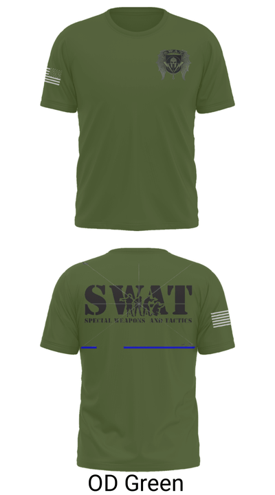 Special Weapon And Tactics Sindh Police 70467101 Short Sleeve Performance Shirt - 33