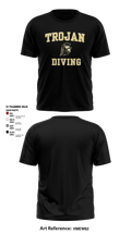 University Of Southern California Diving 38780209 Short Sleeve Performance Shirt - 16