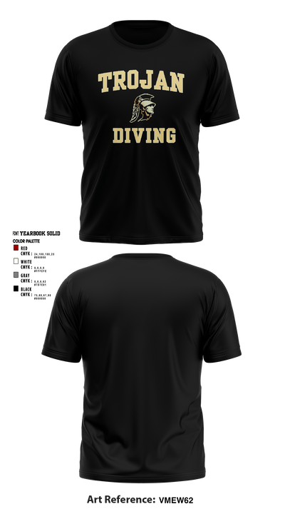 University Of Southern California Diving 38780209 Short Sleeve Performance Shirt - 16