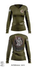 Chaos 7th 54905968 Women's Long Sleeve V-neck Shirt - 50