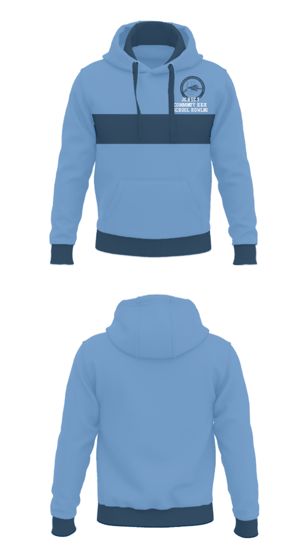 Hoodie, Jersey Community High School Bowling, Bowling, Teamtime, Team time, sublimation, custom sports apparel, team uniforms, spirit wear, spiritwear, sports uniforms, custom shirts, team store, custom team store, fundraiser sports, apparel fundraiser