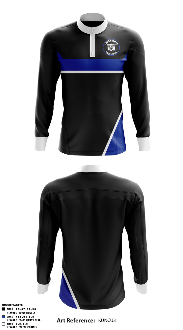 Quarter Zip Jacket, Lake Norman High School, Spirit Store, Teamtime, Team time, sublimation, custom sports apparel, team uniforms, spirit wear, spiritwear, sports uniforms, custom shirts, team store, custom team store, fundraiser sports, apparel fundraiser