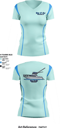 Bug N Out 92619524 Women's Short Sleeve V-neck Shirt - 1