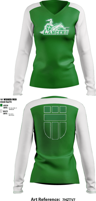 Women's Long Sleeve Vneck Shirt, Wisconsin Lutheran Middle School, Spirit Store, Teamtime, Team time, sublimation, custom sports apparel, team uniforms, spirit wear, spiritwear, sports uniforms, custom shirts, team store, custom team store, fundraiser sports, apparel fundraiser