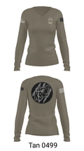 Wayne County K9 Team 22596021 Women's Long Sleeve V-neck Shirt - 39
