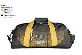 Duffle Bag, Riverview High School Basketball, Men's Basketball, Teamtime, Team time, sublimation, custom sports apparel, team uniforms, spirit wear, spiritwear, sports uniforms, custom shirts, team store, custom team store, fundraiser sports, apparel fundraiser