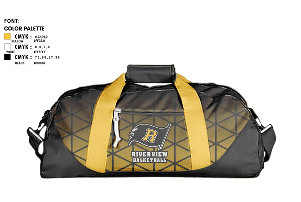 Duffle Bag, Riverview High School Basketball, Men's Basketball, Teamtime, Team time, sublimation, custom sports apparel, team uniforms, spirit wear, spiritwear, sports uniforms, custom shirts, team store, custom team store, fundraiser sports, apparel fundraiser