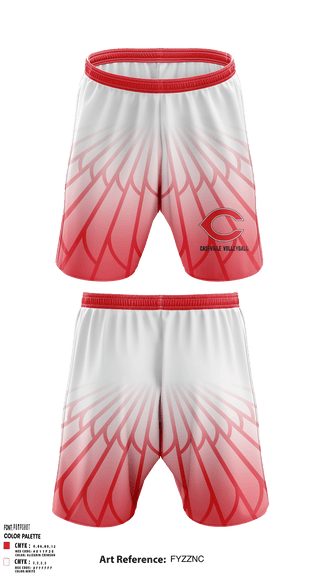 Athletic Shorts With Pockets, Caseville Junior High School Volleyball, Women's Volleyball, Teamtime, Team time, sublimation, custom sports apparel, team uniforms, spirit wear, spiritwear, sports uniforms, custom shirts, team store, custom team store, fundraiser sports, apparel fundraiser