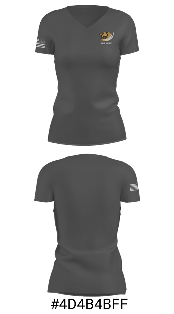Women's Short Sleeve Vneck Shirt, Temecula Valley High School Field Hockey, Field Hockey, Teamtime, Team time, sublimation, custom sports apparel, team uniforms, spirit wear, spiritwear, sports uniforms, custom shirts, team store, custom team store, fundraiser sports, apparel fundraiser