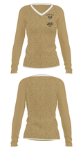 Oakland University Golf 96928168 Women's Long Sleeve V-neck Shirt - 26