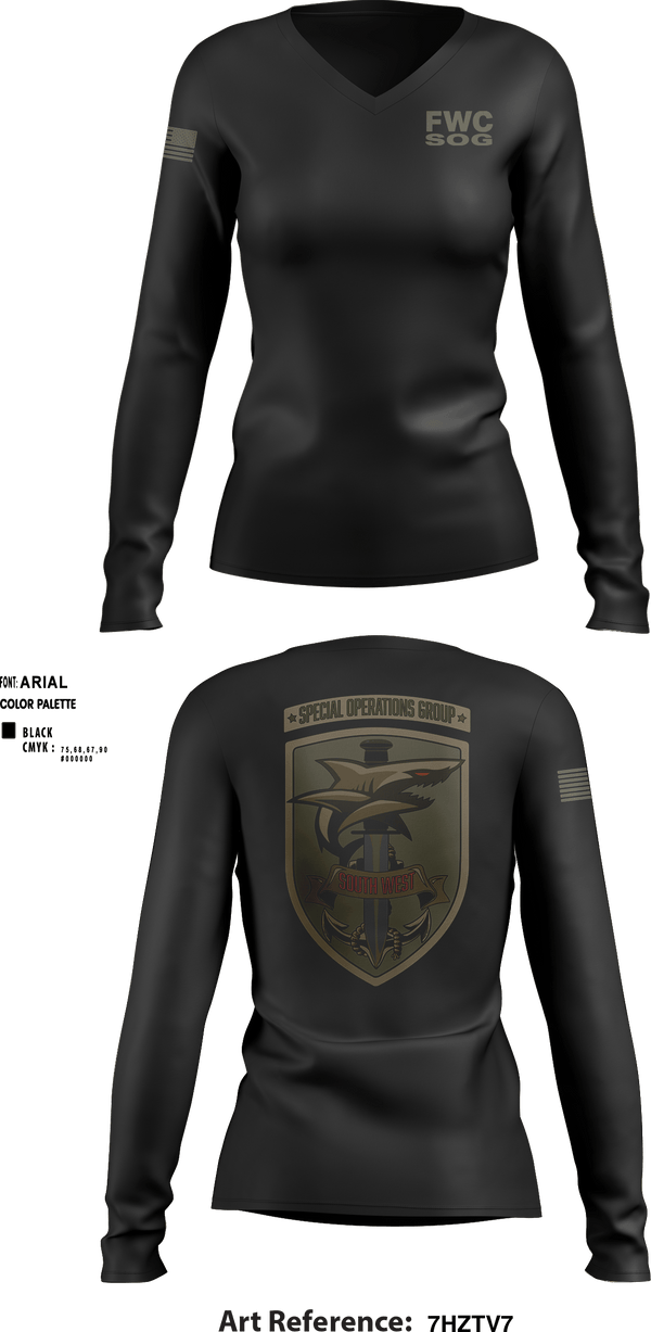 Women's Long Sleeve Vneck Shirt, , Police, Teamtime, Team time, sublimation, custom sports apparel, team uniforms, spirit wear, spiritwear, sports uniforms, custom shirts, team store, custom team store, fundraiser sports, apparel fundraiser