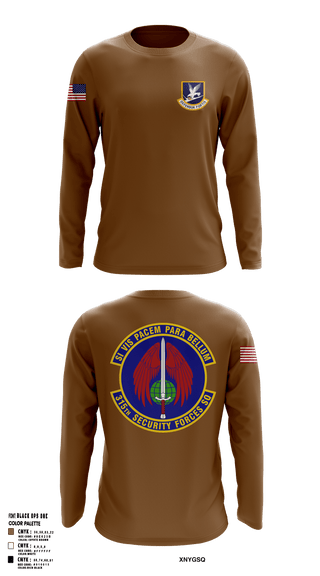 Long Sleeve Performance Shirt, 315 SFS CHS, Air Force, Teamtime, Team time, sublimation, custom sports apparel, team uniforms, spirit wear, spiritwear, sports uniforms, custom shirts, team store, custom team store, fundraiser sports, apparel fundraiser