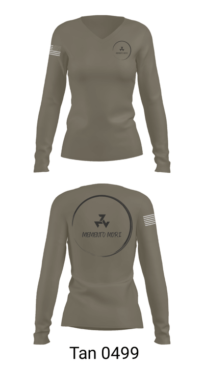 Memento Mori 34413347 Women's Long Sleeve V-neck Shirt - 41