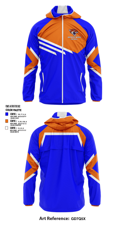 Northeast Middle School Softball 24733558 Windbreaker - 33