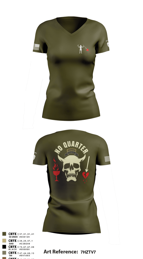 Women's Short Sleeve Vneck Shirt, , Army, Teamtime, Team time, sublimation, custom sports apparel, team uniforms, spirit wear, spiritwear, sports uniforms, custom shirts, team store, custom team store, fundraiser sports, apparel fundraiser