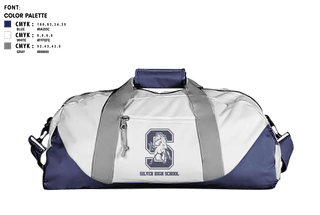 Duffle Bag, Silver High School, Spirit Store, Teamtime, Team time, sublimation, custom sports apparel, team uniforms, spirit wear, spiritwear, sports uniforms, custom shirts, team store, custom team store, fundraiser sports, apparel fundraiser