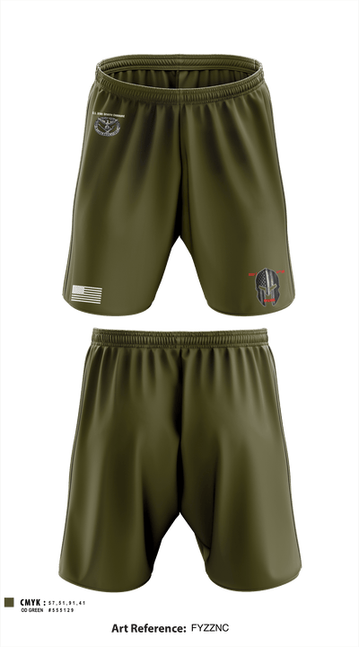 AREA 2, 12TH BN ARCG 57616910 Athletic Shorts With Pockets - 2