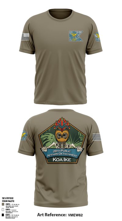 28th Public Affairs Detachment 51689522 Short Sleeve Performance Shirt - 3
