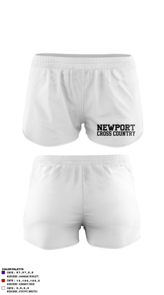Track Shorts, Newport High School Cross Country, Cross Country, Teamtime, Team time, sublimation, custom sports apparel, team uniforms, spirit wear, spiritwear, sports uniforms, custom shirts, team store, custom team store, fundraiser sports, apparel fundraiser