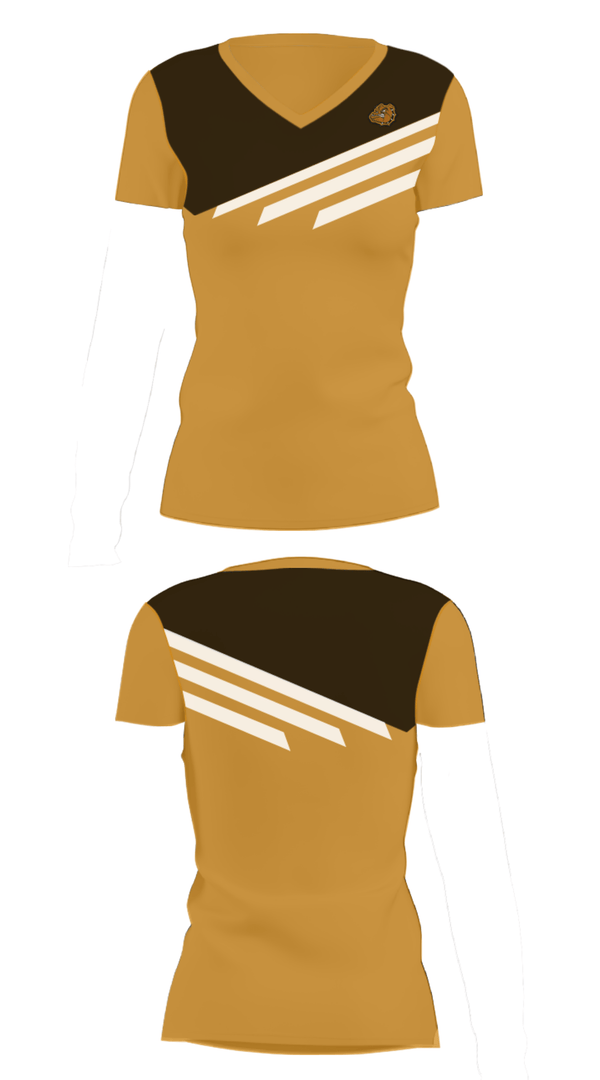Women's Short Sleeve Vneck Shirt, Mcgregor High School Dance, Spirit Store, Teamtime, Team time, sublimation, custom sports apparel, team uniforms, spirit wear, spiritwear, sports uniforms, custom shirts, team store, custom team store, fundraiser sports, apparel fundraiser