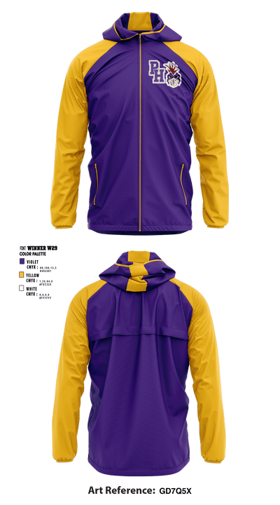 Pleasant Hill High School Cheer 77113952 Windbreaker - 1